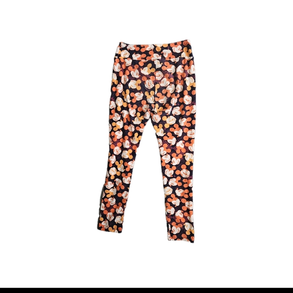 LuLaRoe Disney Leggings Mickey Mouse Women Orange Halloween One Size